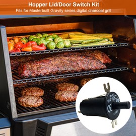Hopper Lid/Door Switch Kit Fit for Masterbuilt Gravity Series 560 800 1050 XL Digital Charcoal Grill + Smokers 9904190041 3PCS