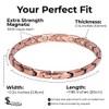 Smarter LifeStyle Elegant Copper Magnetic Therapy Bracelet for Women, Pain