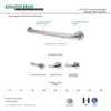 Kingston Brass GB1436CT Designer Trimscape Concealed Flange Textured ADA 36-Inch