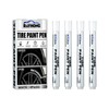 Xiulilydai Tire Paint Pen Set, White, 4 Packs