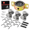 Front Rear Propeller Shaft Bearing Carrier & u-joint For Polaris