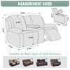 TAOCOCO Recliner Loveseat Cover with Middle Console Sofa slipcover, Stretch
