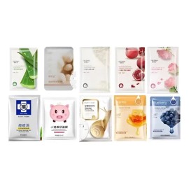 Rodillo Jade Facial Antiedad 5 Mascarillas Coreanas Tela Todo Tipo De Piel