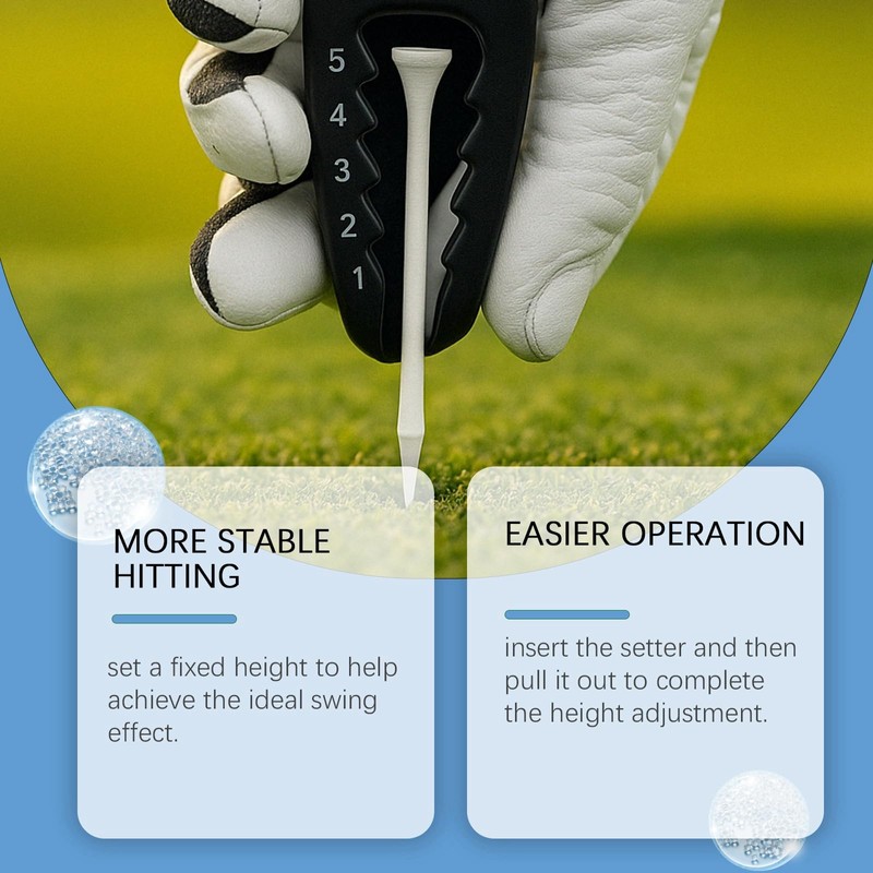 Pro Golf Tee Height Adjuster,Precise & Easy Golf Tee Setting