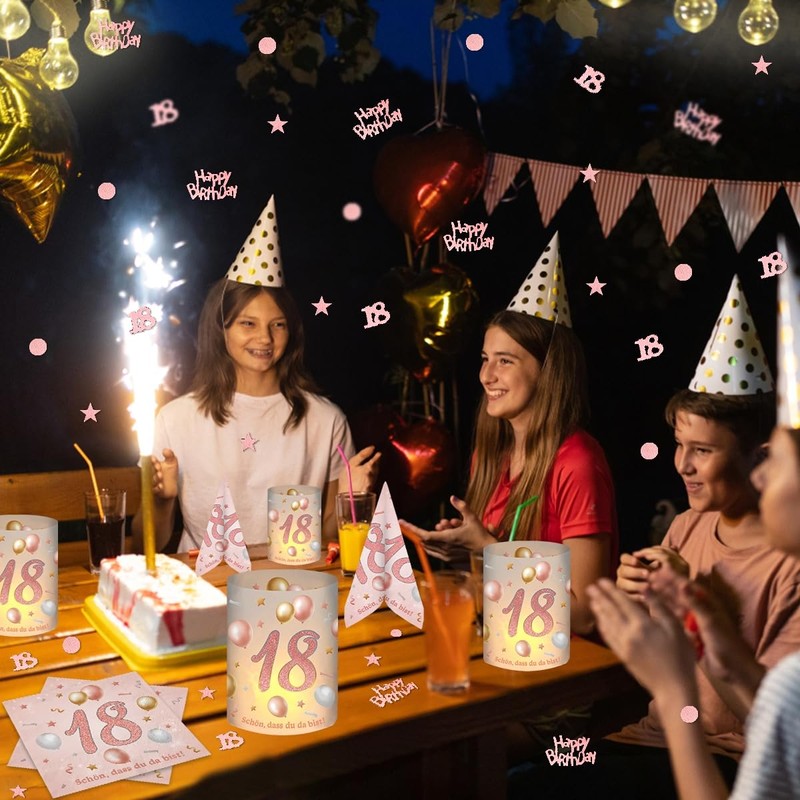 Rose Gold Paper Table Decoration