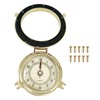 THALASSA 3.8" Brass Ship Porthole Clock – Waterproof Marine Timepiece
