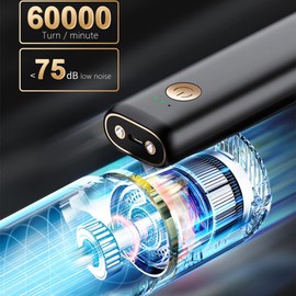 OBEST Akku-Handstaubsauger, Wiederaufladbarer Fahrzeugstaubsauger, mit aufblasbarer Pumpe und Lichtfunktion für Zuhause und Auto