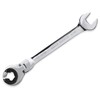 LOSCHEN】1PCS 5/16 Open Flex-Head Ratcheting Wrench, SAE Ratcheting Spanner with