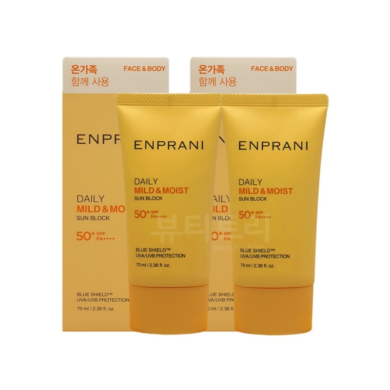 Enprani Daily Sunblock 70ml + 70ml Sun Cream / 엔프라니