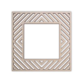 Lattice Panel with a Square Offset Design MDF Home & Yard Décor - Wall Panel - Privacy Screen - Trellis - Indoor and Outdoor Use