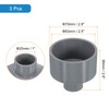 sourcing map 3 Pcs UPVC Reducer Pipe Fitting, 63x25mm PVC