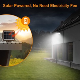 LEPOWER Solar Security Lights Outdoor, 1000LM Solar Motion Sensor Light Outdoor, 2 Head Solar Powered Flood Lights, 5500K, IP65 Waterproof Outdoor Solar Flood Lights for Backyard(Brown)