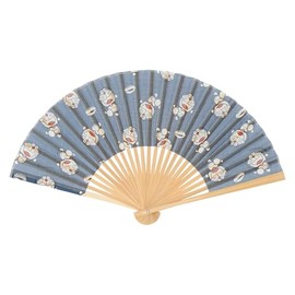 Doraemon Women's 38804001B Fan Female 38804001B Blue [B] Approx. Width 15.0 x Height 8.3 inches (38 cm) x Height 8.3 inches (21 cm), Blue [B]