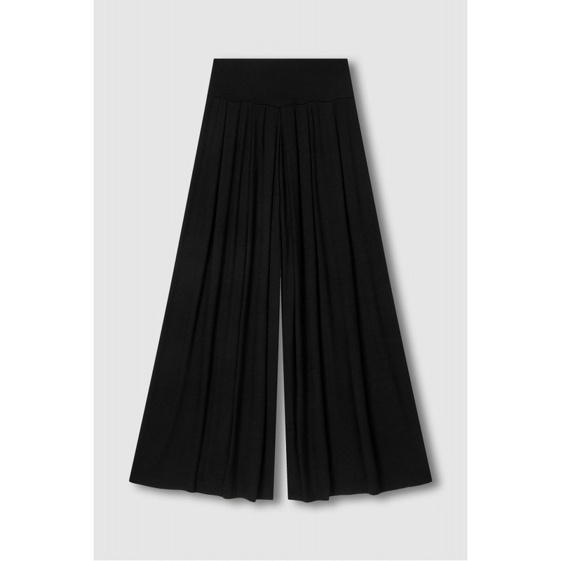 JAJU [JAJU/자주] 여 컴피 와이드 라운지 팬츠_블랙 [JAJU] Women's Comfy