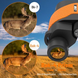 15X36 Compact Binoculars for Kids, for Adults, BAK4 Prism FMC Lens, IPX7 Waterproof Binoculars for Bird Watching, Outdoor Sport, Hunting, Theater and Concerts(Orange)