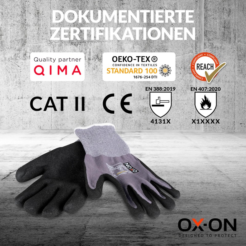 OX-ON Flexible Supreme 1600 Work Gloves Size 11 I 3