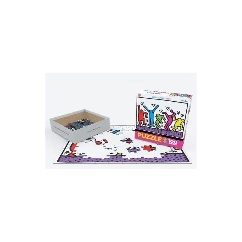 EuroGraphics Dancing by Keith Haring 100-Piece Puzzle
