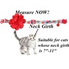 BoomBone Flower Cat Collar, Girl Puppy Collars Pet Floral Accessories