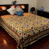 Indian Bedspread Cotton Sunflower Print