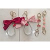 Nalefow 4Pcs Purse Extender Chain & Bow Keychain Kit -