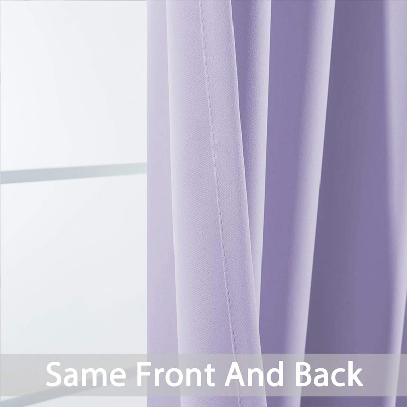 Yakamok Blackout Small Window Curtains with Grommet Top, Room Darkening