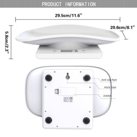 Multi-Function Digital Pet Scale for Small Dog Cat and Animals,Large LCD Display Electronic Scales Weight Up to 10kg Capacity Pet Puppy Weighing Scale With Comfortable Curving Platform