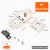 90 Degree Glass Door Pivot Hinge Kit Zinc Alloy Shower