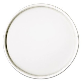 Dart Spiral-Wound Paper Hot Cup Lids, 16Oz Cups, White, 25/Sleeve, 20 Sleeves/Carton