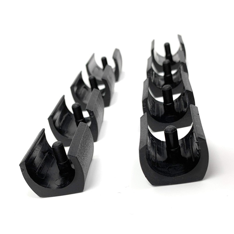 Design61 Clamping Shell Glides Set of 8 Chair Glides Floor