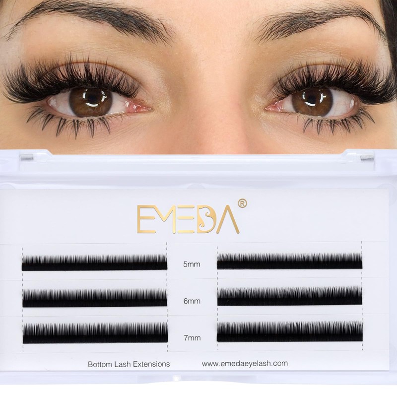 Lower Eyelash Extensions, EMEDA 5 mm 6 mm 7 mm