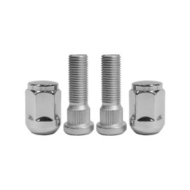 Mysttoo M14x1.5 Chrome Wheel Lug Stud Nut Set Compatible with 2007-2012 Honda Acura Odyssey Pilot MDX Ridgeline RL 2003-08 Civic 17-21 Civic Type R, 90304SJAA91 611-313 (4PCS)