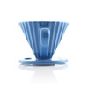 Chantal "Lotus" ceramic pour over coffee dripper, 8 Ounces, Blue