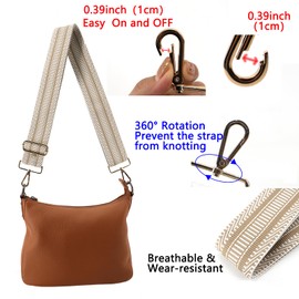 showmegood Purse Straps Replacement Crossbody Wide Shoulder Strap for Bags - Adjustable Bag Strap for Men & Women, Handbags & Guitar Purse