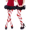 SATINIOR 2 Pairs Christmas Striped Tights Full Length Red and