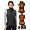Sevdiea Women's Quilted Heated Vest with Battery Pack 16000mAh 7.4V,