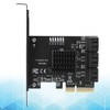PCI E 3.0 SATA 3.0 Expansion Card, 6 Port Adapter