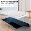 Egchi Acrylic Computer Keyboard Stand for Desk, Keyboard Riser Tilt