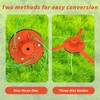 SilverChry Universal grass trimmer head, 2-in-1 mowing head, brush cutter,