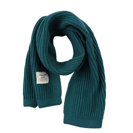 Peecabe Winter Little Kids Scarf Soft Warm Girls Knitted Scarf Toddler Boy Cold Weather Elastic Neck Warmer (Malachite Green)