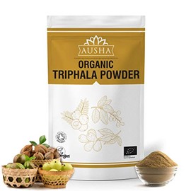 Ausha Organic Triphala Powder 250g | Haritaki, Amla, Bibhitaki | Constipation Relief | Cleanse, Vitamin C, Digestion, Immunity