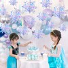 18pcs Winter Christmas Hanging Snowflake Decorations, 3D Holographic Snowflakes for