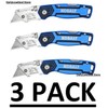Kobalt 3 PACK - Kobalt Lockback 3/4-in Folding Box Cutter