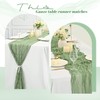 1 Pack Sage Green Table 10FT Runner Cheesecloth Boho Gauze