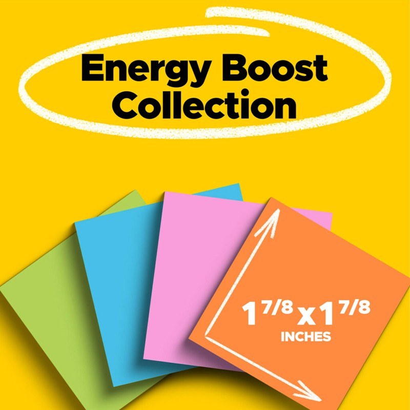 Post-it Super Sticky Notes, 8 Sticky Note Pads, 1.875 x
