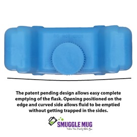 Hidden Alcohol Flask By Smuggle Mug | Ice Box Cooler Design | Disguised Container for Liquor | Concealed Bottle to Hide Booze | Cruise Containers for Travel (2 Pack)