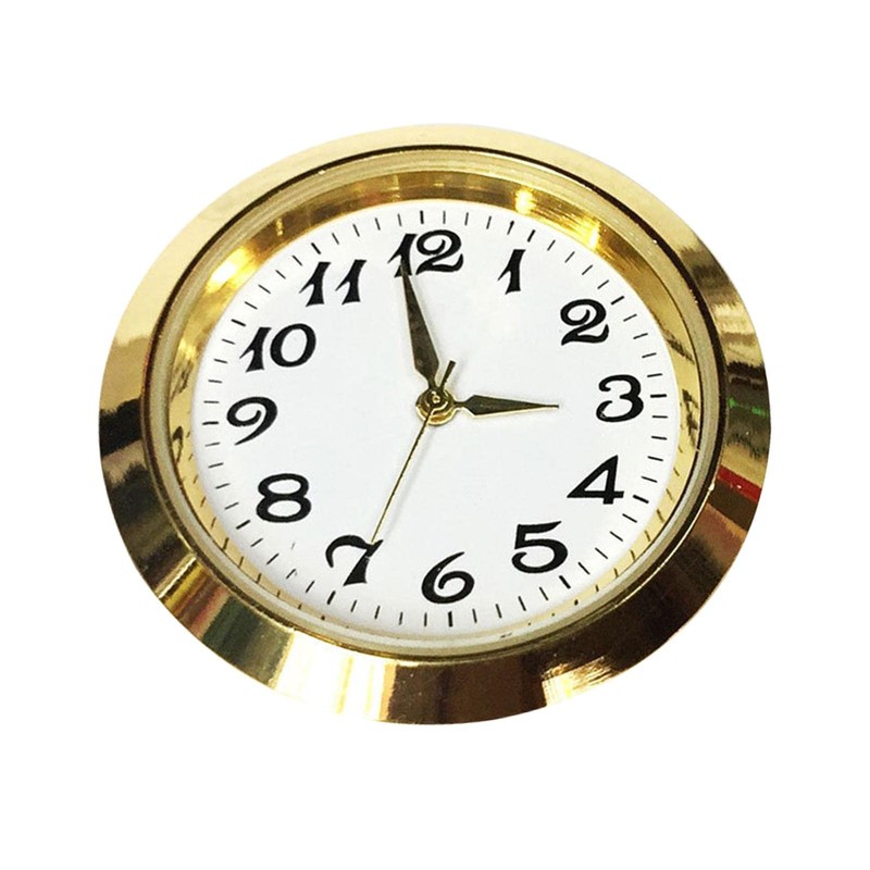 Colcolo Round Clock Insert Clock Face with Arabic Numerals Fit