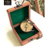 Brass Compass Gift with Display Box - Engraved Scripture Prayer