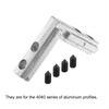 sourcing map L-Shape Interior Joint Bracket, 8Set Inside Corner Connectors