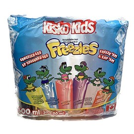 Gluten Free- KISKO Kids FREEZIES - 30 x 20 mL Freeze Pops in 5 Assorted Flavors