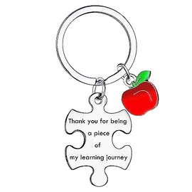 MADHAHEFU Teacher Keychains for women men teacher Thank You Gifts Appreciation Gifts Thank You for Guidance Keyrings for Teachers Special headteacher retirement leaving gifts Farewell Keyring